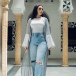 Kimono luxueux Moussline Royale et changeante H'raj fait a la main
